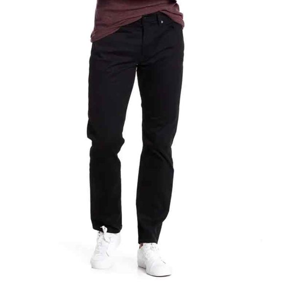 Lucky Brand 121 Heritage Slim Straight Leg Black 2 Way Stretch Jeans NWT 42W 34L - Picture 1 of 7